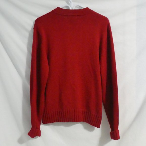 NEW YORK & COMPANY | xl extra large | Red Classic Zip-Up Cardigan | 100% Cotton - Picture 2 of 16